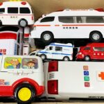 救急車のミニカーが走ります。サイレンありで坂道走行☆緊急走行｜Ambulance minicar runs in an emergency with sirens!