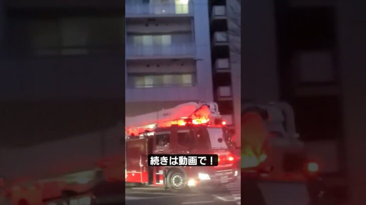 【西新宿LS】新宿区出火報#緊急車両 #消防車 #消防署 #東京消防庁