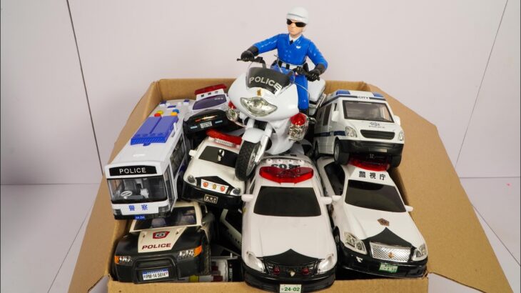 パトカーのミニカー走る！緊急走行テスト。坂道走る☆ Police Car Mini Cars Run! Emergency Driving Test – Downhill Run☆