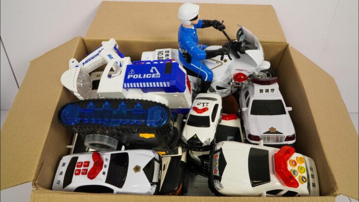 パトカーのミニカー走る！緊急走行テスト。坂道走る☆ Police Car Mini Cars Run! Emergency Driving Test – Downhill Run☆