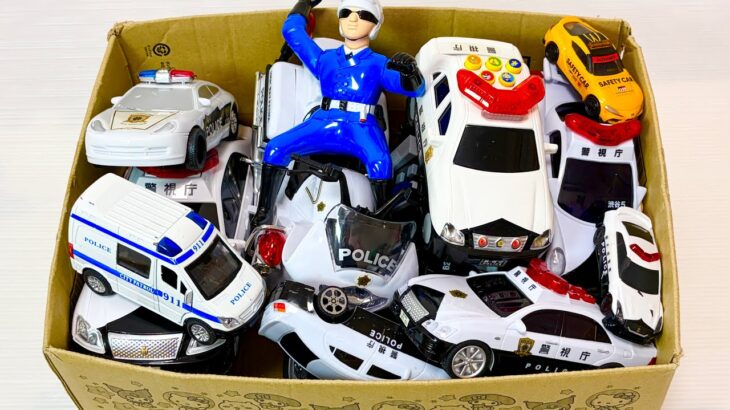 パトカーのミニカー走る！緊急走行テスト。坂道走る☆ Police Car Mini Cars Run! Emergency Driving Test – Downhill Run☆