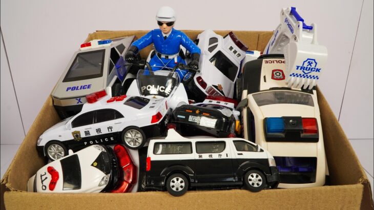 パトカーのミニカーが走ります。サイレンありで坂道走行☆緊急走行Police car miniatures are running!Emergency slope driving test！