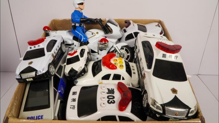 パトカーのミニカーが走ります。サイレンありで坂道走行☆緊急走行Police car miniatures are running!Emergency slope driving test！