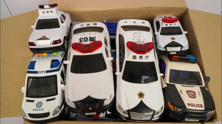 パトカーのミニカーが走ります。サイレンありで坂道走行☆緊急走行Police car miniatures are running!Emergency slope driving test！