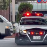 🚨交差点をUターンするパトカーが格好いい❤️兵庫県警🚨　#パトカー #兵庫県警