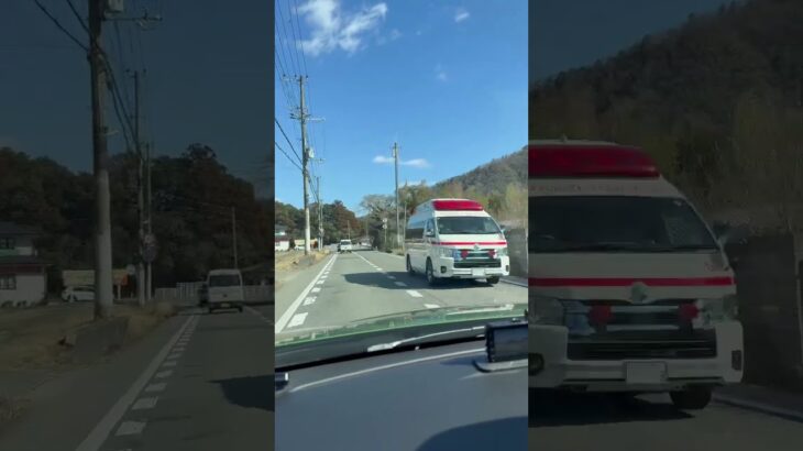 🚨救急車🚨緊急走行🚨響き渡るサイレン🚨　#救急車 #short #shorts #shortvideo