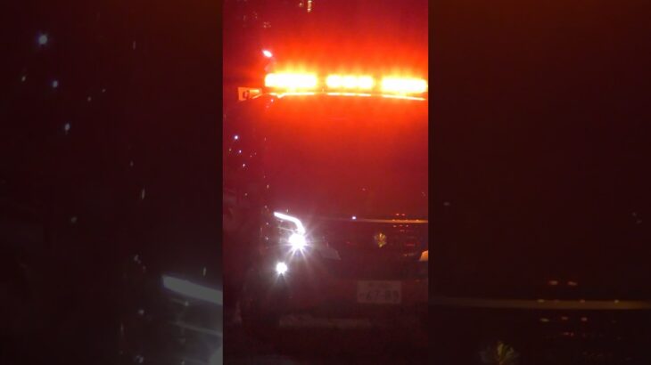 【緊急走行】灘指揮隊、緊急走行！！【神戸市消防局】#shorts  #緊急走行 ＃消防車 #救急車 #emergency #fire #救急車＃サイレン