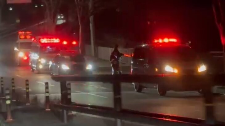 🚨何が起こった❓🤔🤔パトカーや救急車が集結🚨赤色灯🚨　#パトカー #救急車