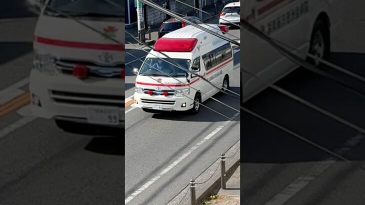 ハイメディック救急車緊急走行！湘南徳洲会病院所有