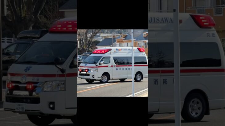 アクティビーコン搭載ハイメディック救急車 ハイパーモードで病院に到着【苅田救急隊・藤沢市消防局】