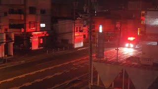 消防車　緊急走行