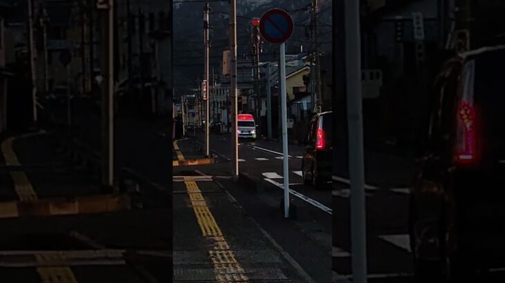 緊急走行撮る時ってどうやったら綺麗に撮れるんやろ。#消防車 #救急車