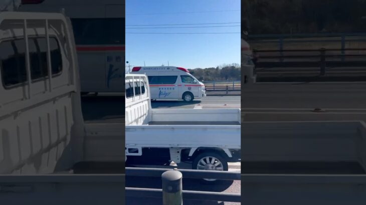【救急隊働く🚨】越谷市消防局　救急車。緊急走行シーン！
