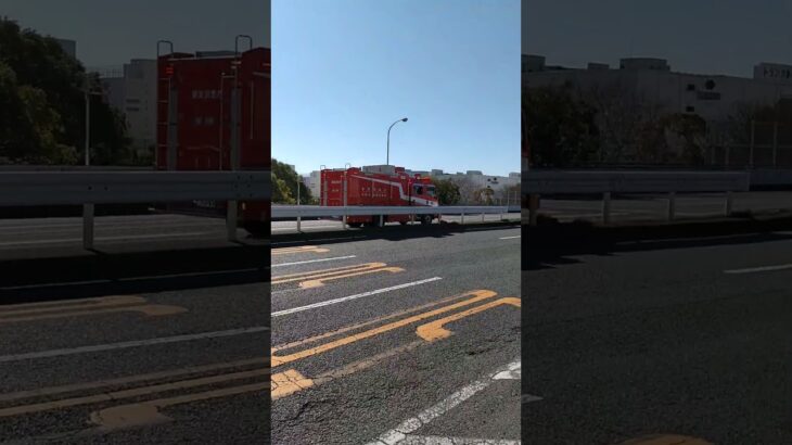 東京消防 救助車 緊急走行