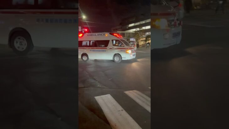 【ハーモニックサイレン】『ハイメディック初期型』　埼玉東部消防局　救急車　救急加須2。緊急走行シーン！