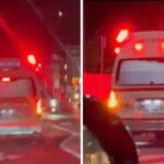 🚨激撮🚨救急車が2台連続で緊急走行🚨　#救急車