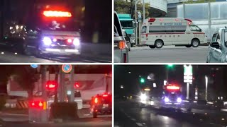 🚨響き渡るサイレン🚨救急車🚨緊急走行🚨3連発🚨 #救急車 #緊急走行