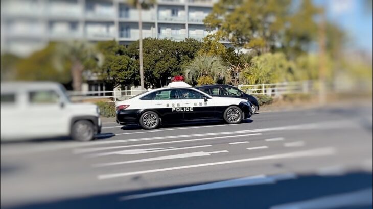 【パトカー緊急走行】鹿児島県警南署 地域課3号 220系クラウンパトカー