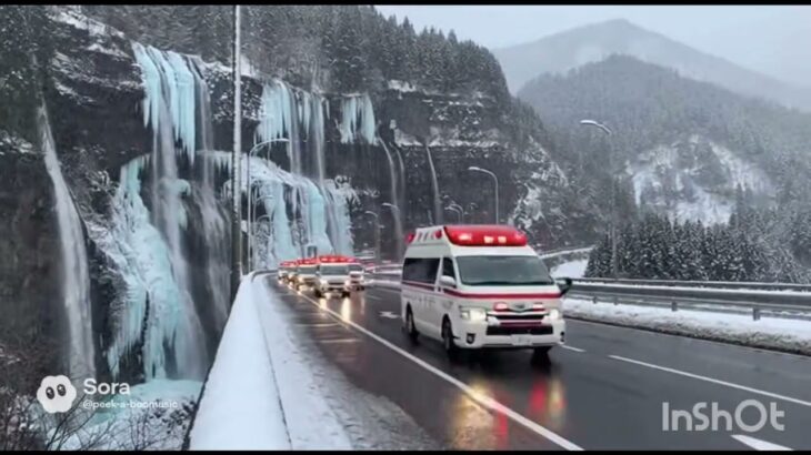 【AI生成】救急車だけがいっぱい走ってます　“[AI-generated] The streets are full of ambulances.”