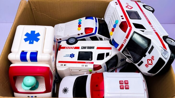 救急車のミニカー走る☆緊急走行テスト☆坂道走る｜ Ambulance miniature car runs! Emergensy driving test