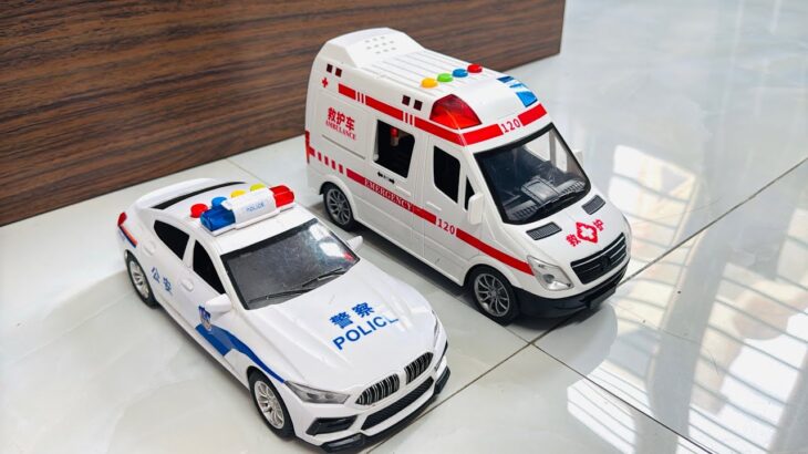 救急車のミニカー走る☆緊急走行テスト☆坂道走る｜ Ambulance miniature car runs! Emergensy driving test