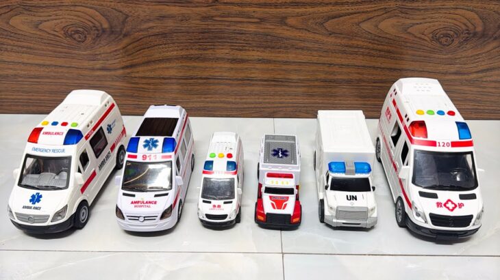救急車のミニカー走る☆緊急走行テスト☆坂道走る｜ Ambulance miniature car runs! Emergensy driving test