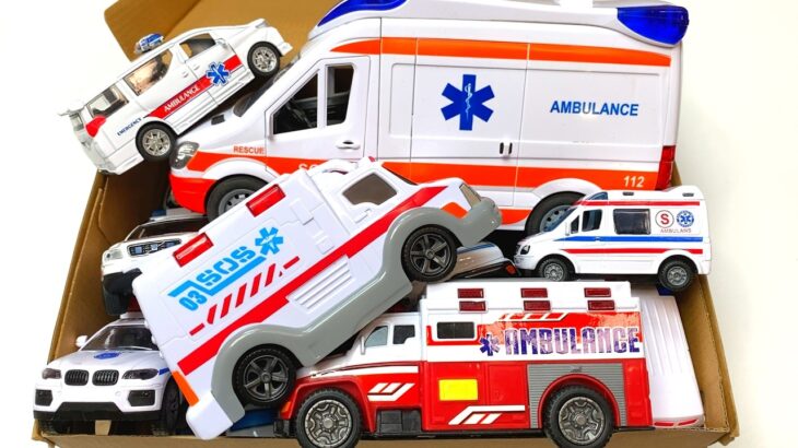 救急車のミニカー走る☆緊急走行テスト☆坂道走る｜ Ambulance miniature car runs! Emergensy driving test