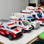 救急車のミニカー走る☆緊急走行テスト☆坂道走る｜ Ambulance miniature car runs! Emergensy driving test