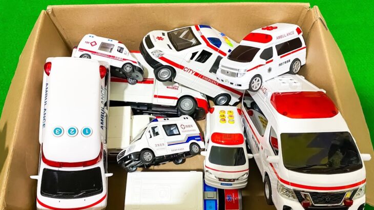 救急車のミニカー走る☆緊急走行テスト☆坂道走る｜ Ambulance miniature car runs! Emergensy driving test
