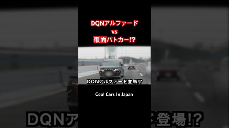 DQNアルファード vs 覆面パトカー⁉️😂　#shorts