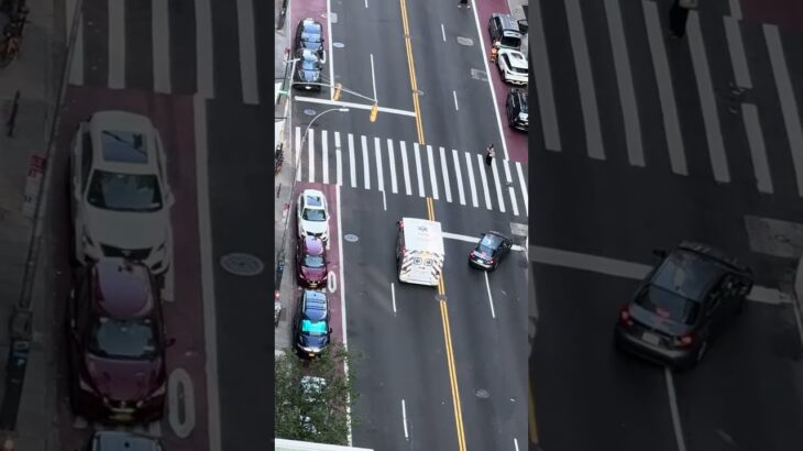 NYU-EMS ニューヨーク大学が運営する学生ボランティア中心の救急医療サービス（Emergency Medical Services）の車両 スター・オブ・ライフ（Star of Life）