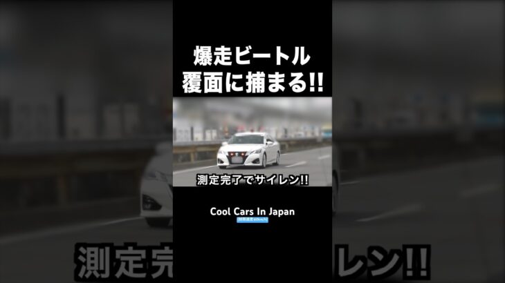 爆走ビートルが覆面パトカーに捕まる瞬間‼️ サイレン‼️ #shorts