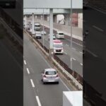 🚨白バイと救急車の緊急走行🚨　#白バイ #救急車 #shorts #short