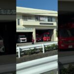 🚨朝の点検🚨赤色灯🚨消防車🚨 #消防車 #shorts #shortvideo