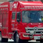 🚨署に戻る消防車が格好いい❤️帰還シーン🚨　#消防車