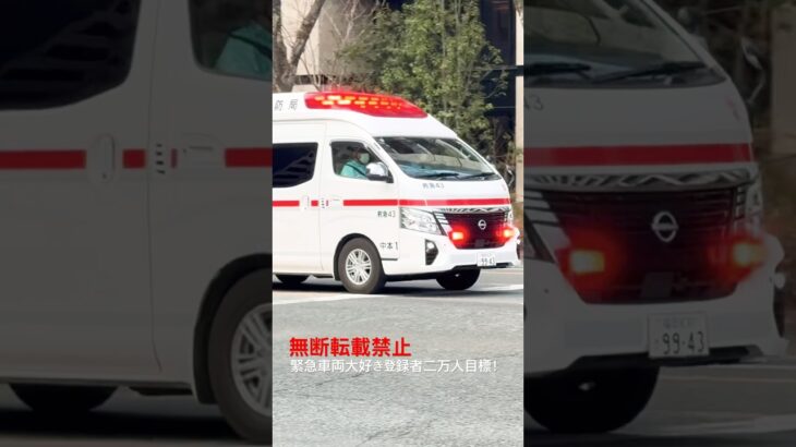 【福岡市消防局】救急車緊急走行🚨