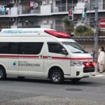 【緊急走行】交差点を左折！医誠会国際総合病院　ドクターカー