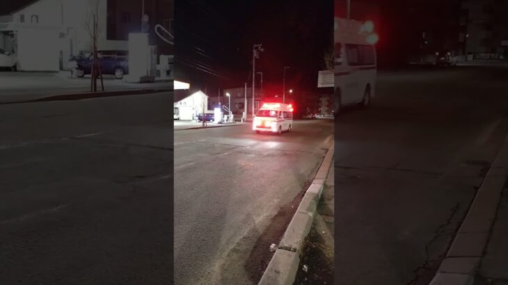 【爆音で聞け】ピポピポ救急車　響くサイレン！遭遇！札幌市消防局・救急車の緊急右折シーン【西区】 #緊急車両 #救急隊