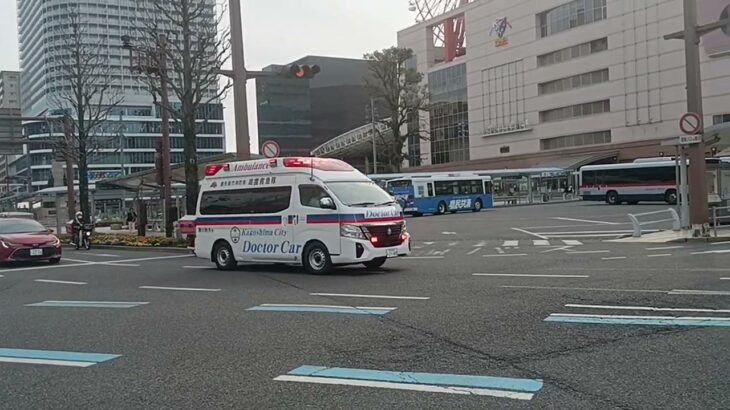【緊急走行】救急隊支援!鹿児島市消防局高度救急隊ドクターカー