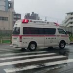 【緊急走行】雨の中救急搬送!鹿児島市消防局甲南救急隊