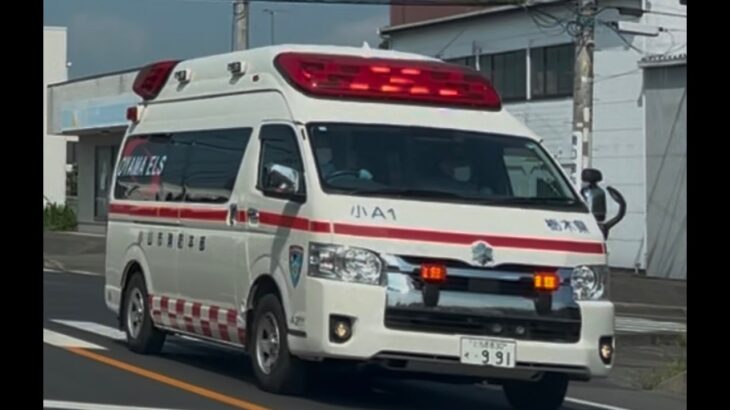 緊急走行！緊走する小山市消防本部救急隊（小山救急1）