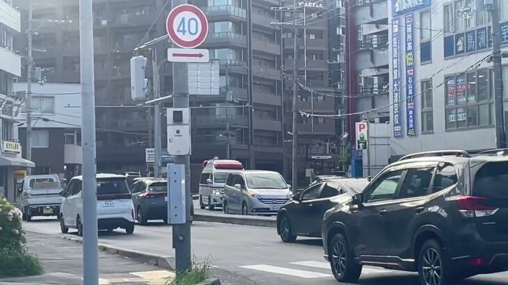 【救急車緊急走行】大津消防最古の局救急1がサイレン鳴らして緊急走行！