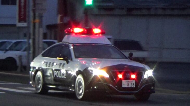 【福島県警】いわき中央警察署  220系クラウンパトカー緊急走行