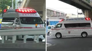 🚨救急車🚨緊急走行🚨3連発🚨響き渡るサイレン🚨 #救急車 #緊急走行 #サイレン