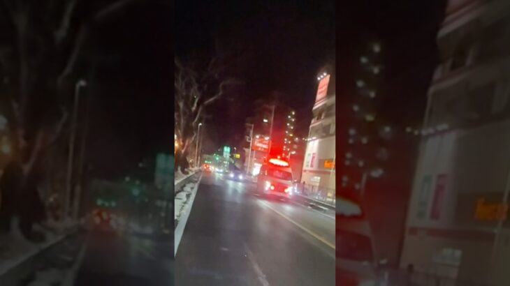 国道467号線を住宅モードサイレンで緊急走行 パラメディック救急車【大和市消防本部】