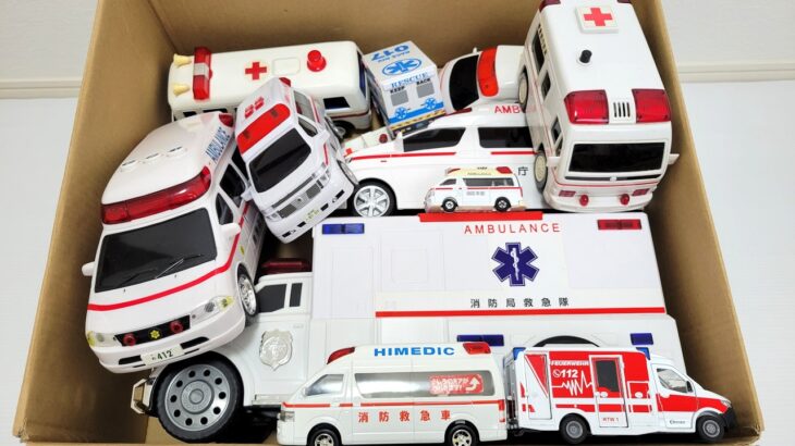 救急車のミニカー走る☆緊急走行テスト！坂道走る｜ Ambulance miniature car runs! Emergency driving test