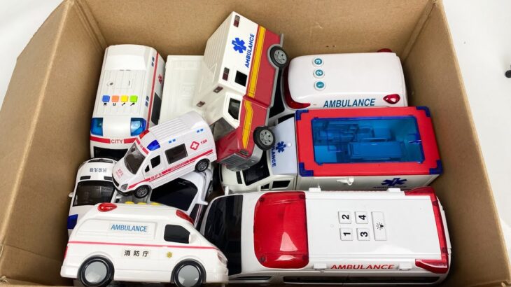救急車のミニカー走る☆緊急走行テスト☆坂道走る｜ Ambulance miniature car runs! Emergensy driving test