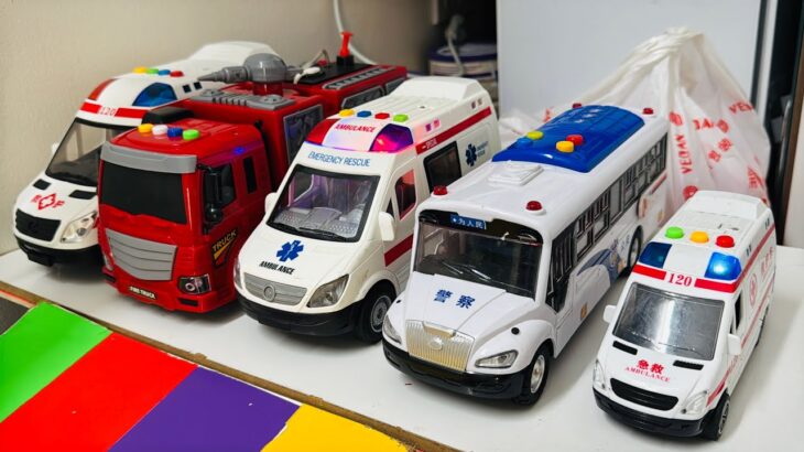 救急車のミニカー走る☆緊急走行テスト☆坂道走る｜ Ambulance miniature car runs! Emergensy driving test