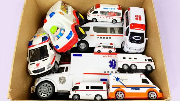 救急車のミニカー走る！緊急走行テスト！坂道走行です☆ Ambulance minicar runs in an emergency with sirens sounding!