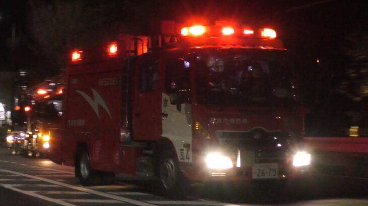 【緊急走行】建物火災入電！人命救助最優先！！西宮最古の救助工作車！！瓦木救助隊警鐘響かせ、緊急走行！！！【西宮市消防局】《FIRE RESPONSE》